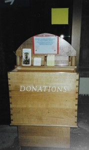 Hand Made Donations Box everything completed By David.