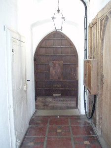 The Hospital of St Cross and Almshouse of Noble Poverty,repairs to the very old door.