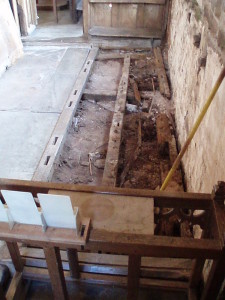 The church floor Joist. 